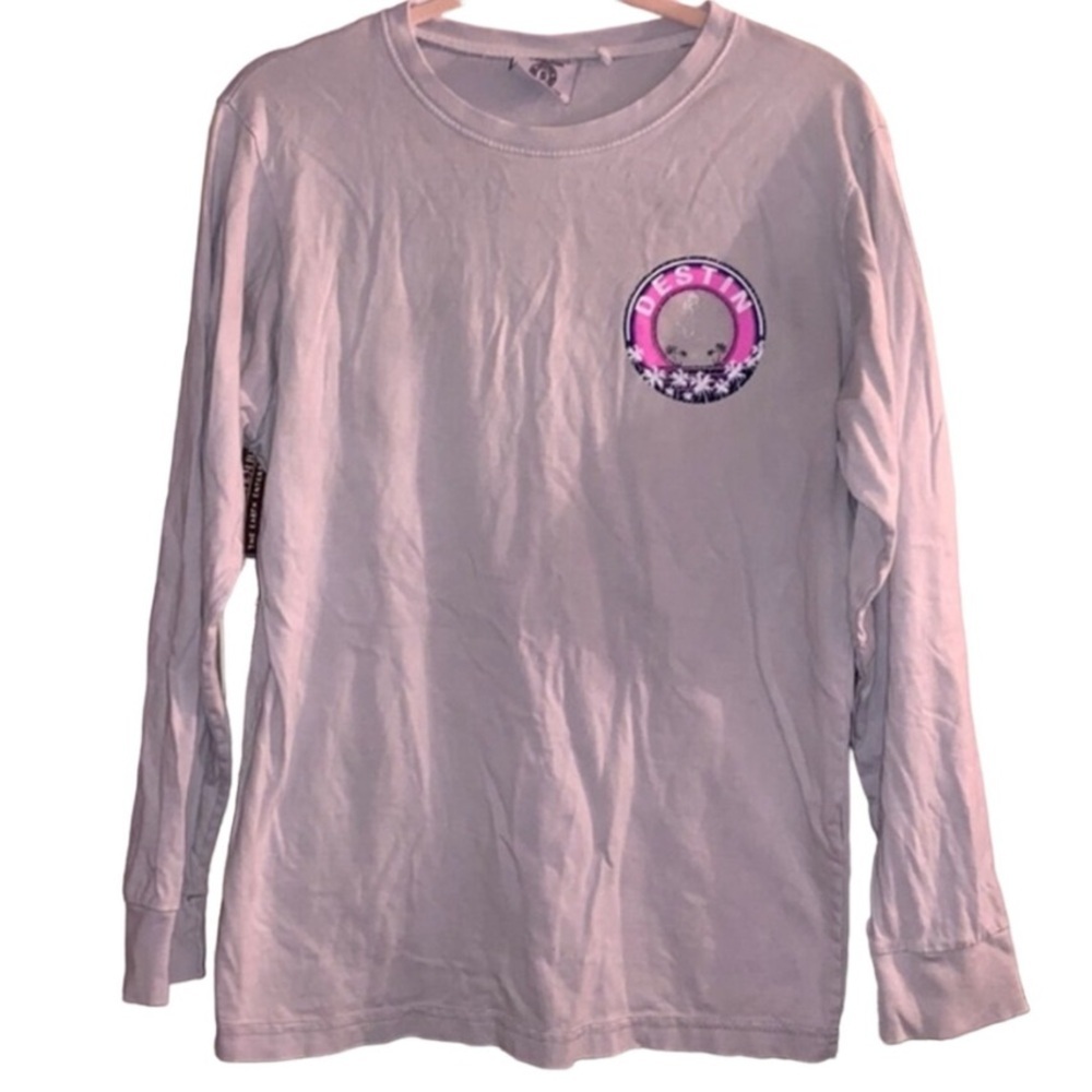 Vintage Destin Fl Alvin’s Island Grey Long Sleeve Graphic T-Shirt Sz S 🏝